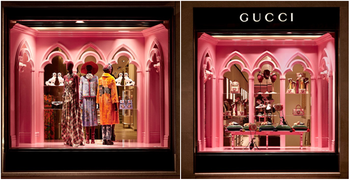 Italy – Latest Gucci's Gothic Show Window designs Inspired by Gucci Garden  & Cruise 2017 Venue - The Luxury Chronicle